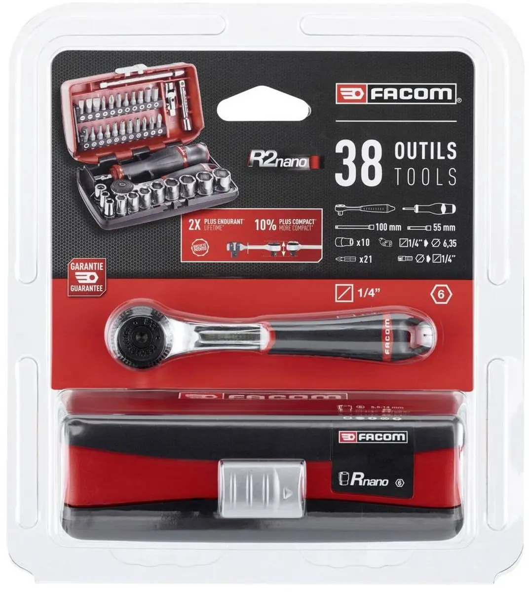 FACOM R2NANO Doppen 6-delig - 5.5-14mm Metrisch