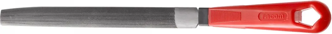 Facom Half Ronde Vijl Halfzoet 200mm met Handvat