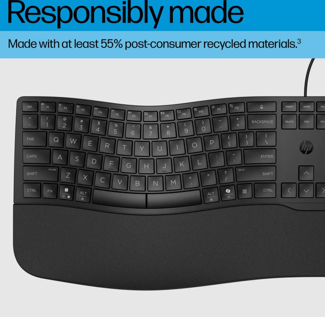 HP 480 Bedraad Toetsenbord AZERTY BE - Zwart