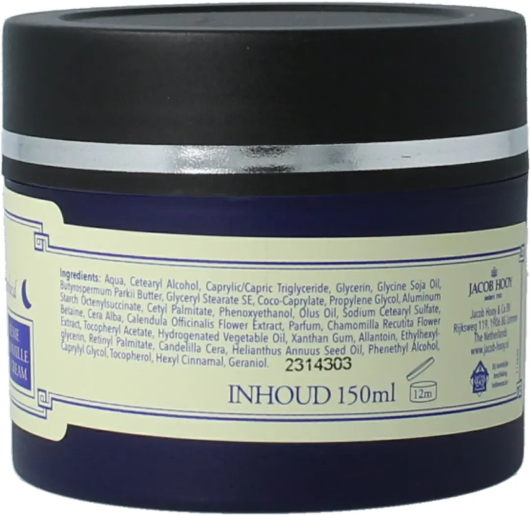 Jacob Hooy Kamille Nachtcrème 150ml