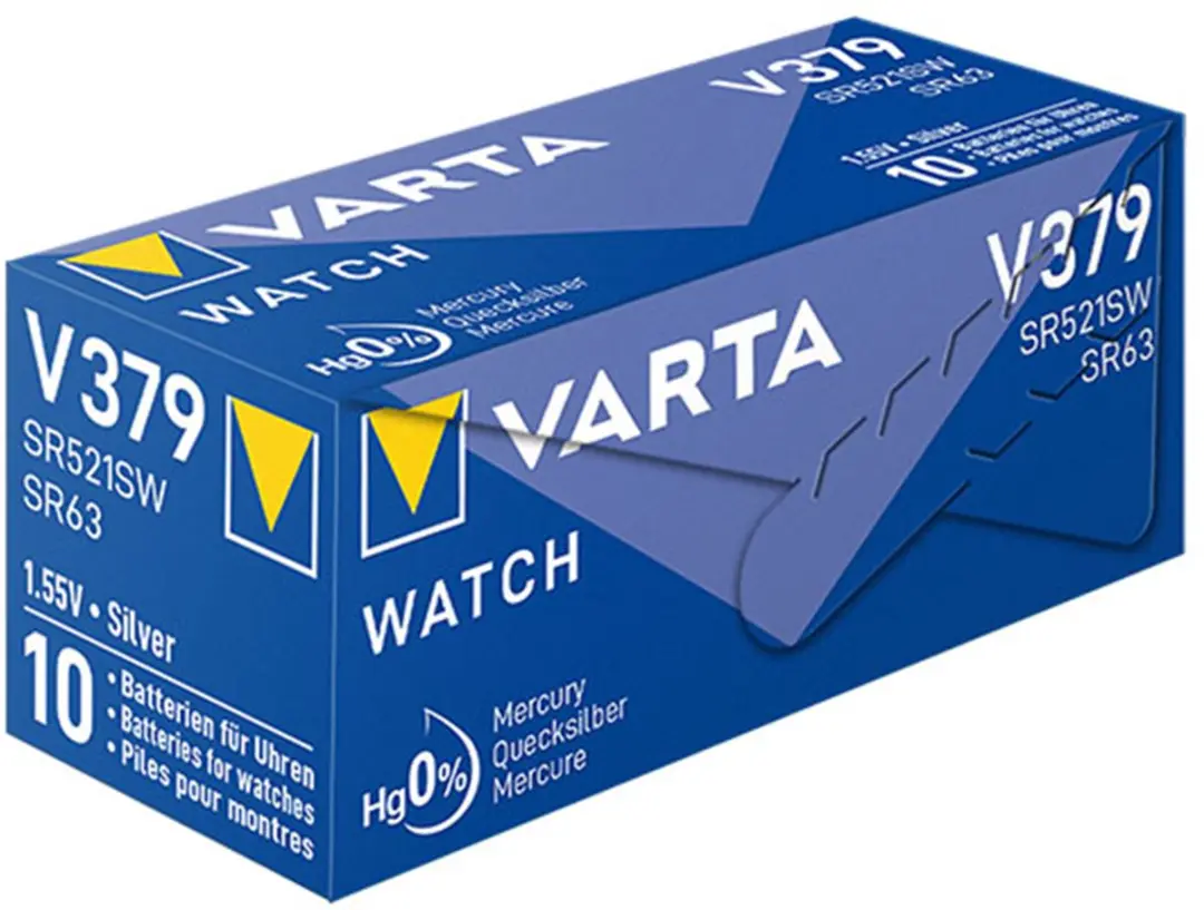 Varta V379/SR63 Knoopcelbatterij 1,5V - 14mAh