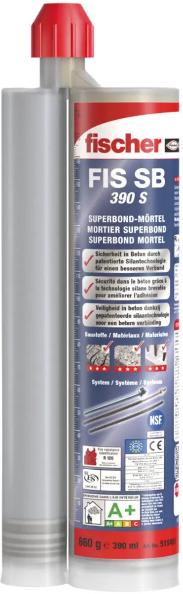 Fischer Superbond Injectiemortel FIS SB 390 S