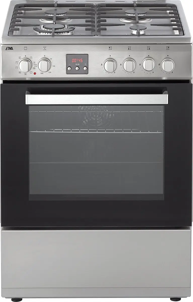 Etna FGV760RVS Gas/Elektro Fornuis 60cm