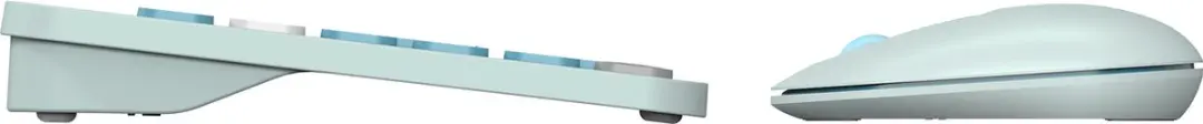 Qware Office QW PCB-390GN Draadloos Toetsenbord - Multiconnect - 99 Toetsen - Groen/Turquoise