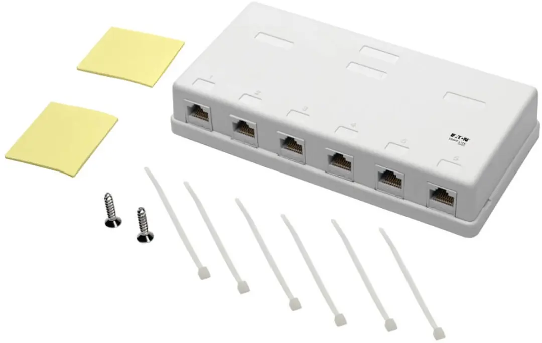 Tripp Lite N236-006-WH Cat6 6-Poorts Opbouwdoos - Wit