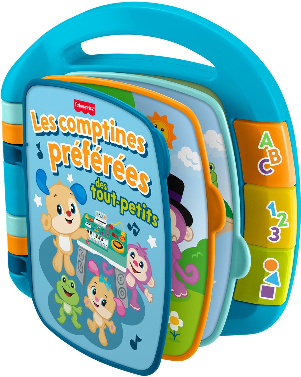 Fisher-Price Leerplezier Les comptines préférées des tout-petits, 0,5 jaar, Geluid, Batterijen vereist, AA, Kunststof, Meerkleurig