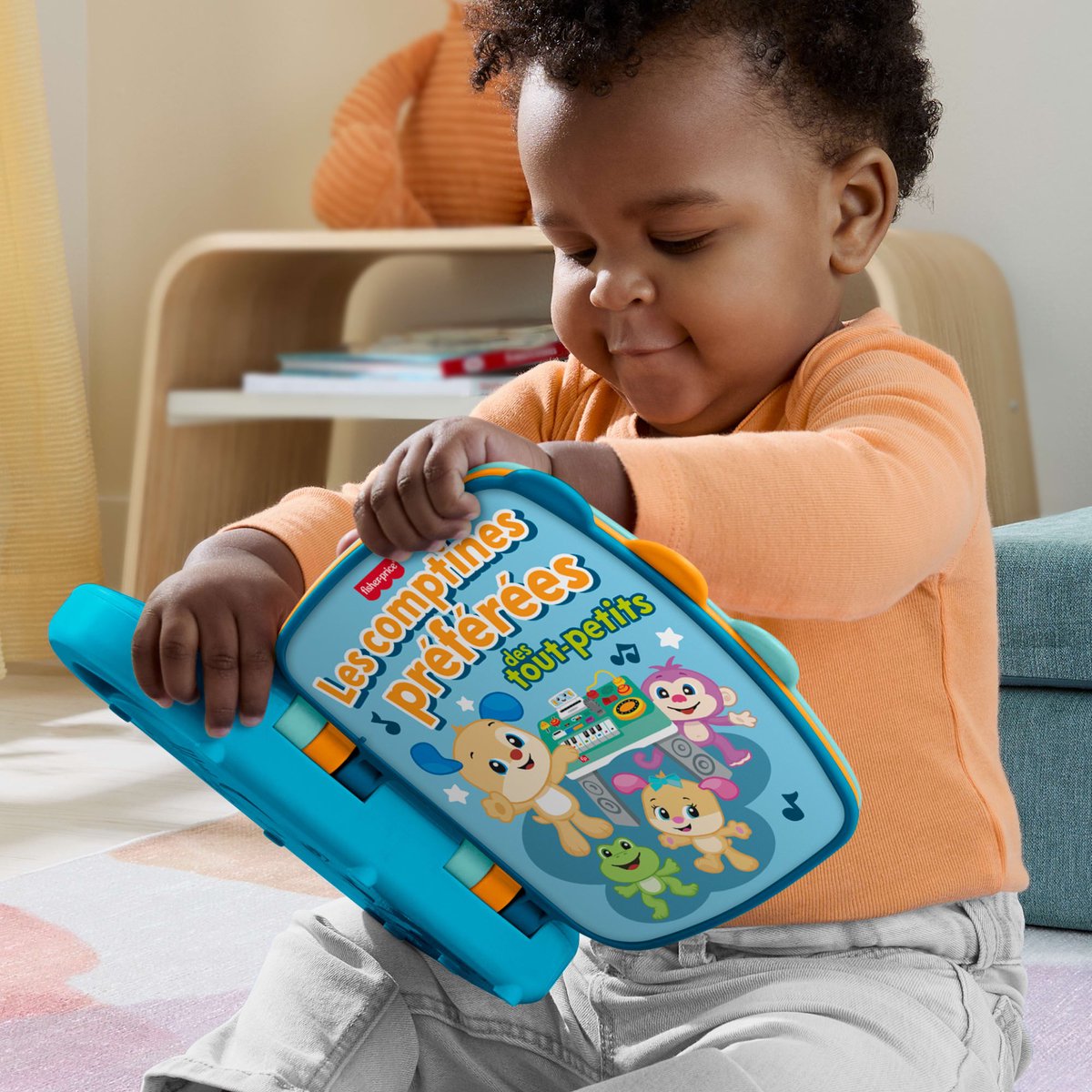 Fisher-Price Leerplezier Les comptines préférées des tout-petits, 0,5 jaar, Geluid, Batterijen vereist, AA, Kunststof, Meerkleurig