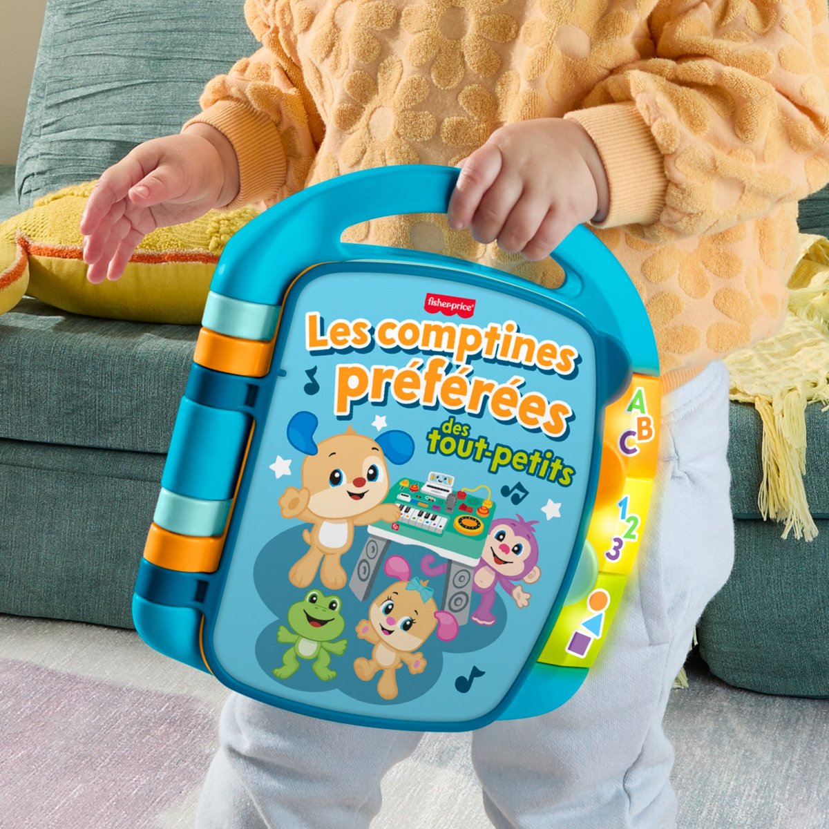 Fisher-Price Leerplezier Les comptines préférées des tout-petits, 0,5 jaar, Geluid, Batterijen vereist, AA, Kunststof, Meerkleurig