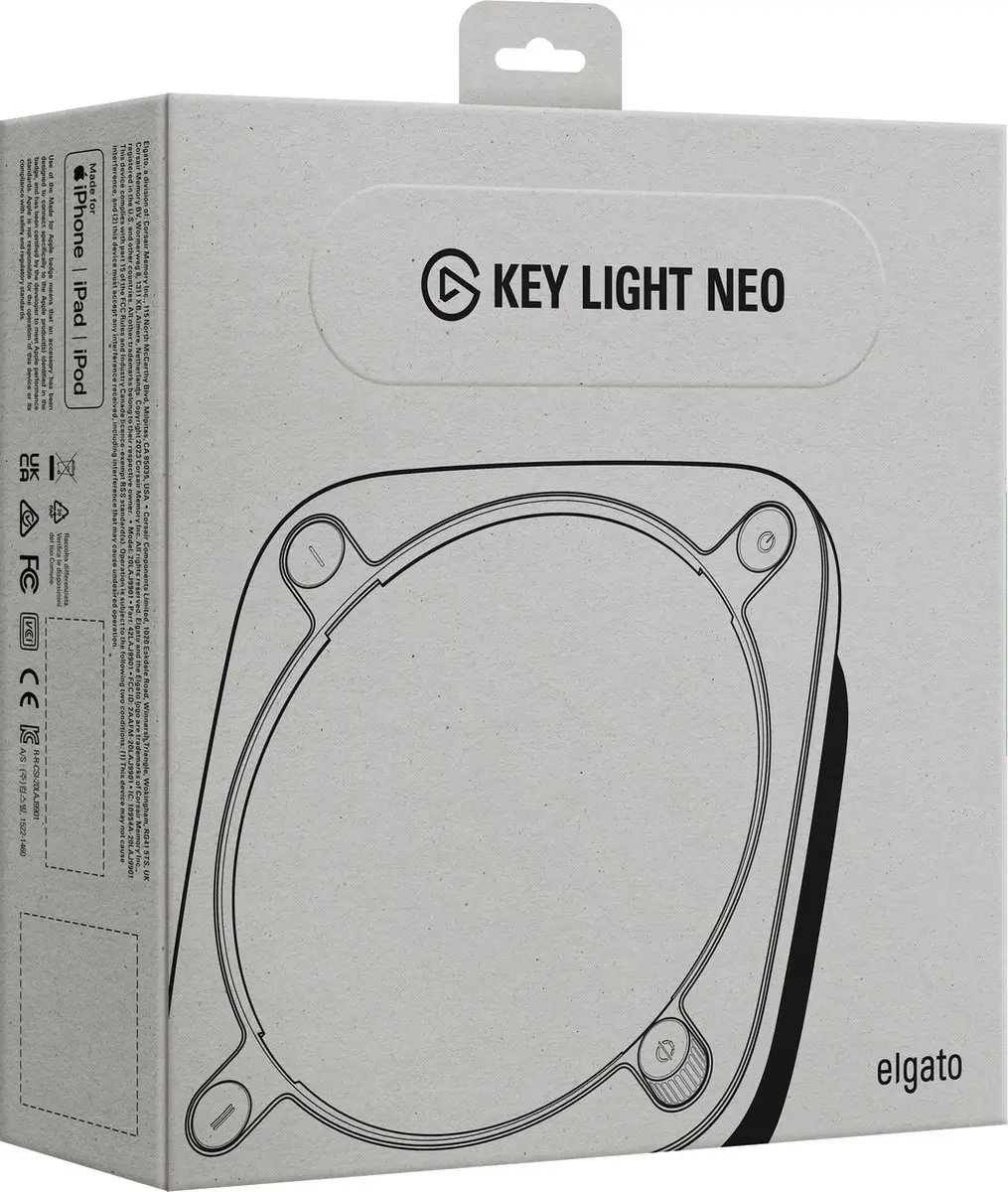 Elgato Key Light Neo 10LAJ9901 - Wit - afbeelding 6 van 6