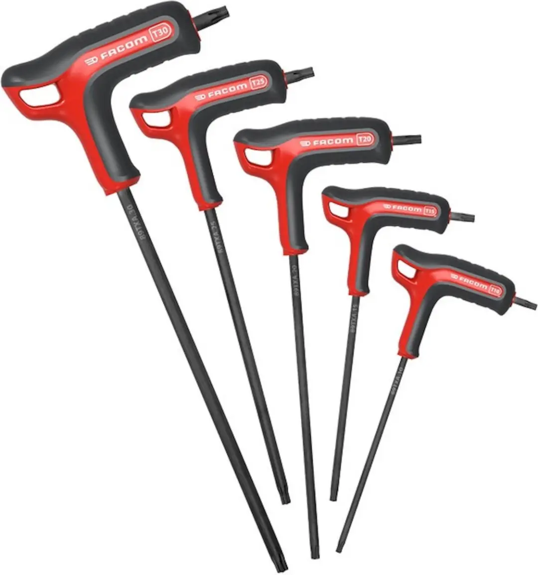 Facom Set van 5 torx sleutels T-handvat- 89TXA.PB