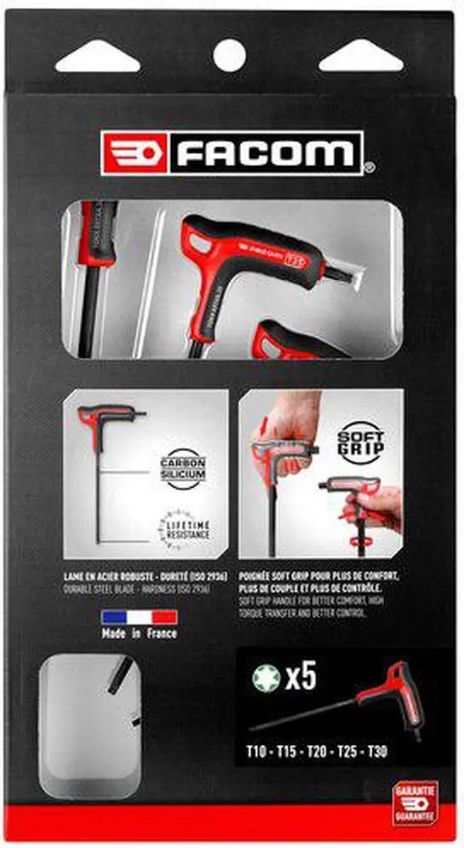 FACOM Set 5 Torx T-handvat Sleutels 89TXA.PB