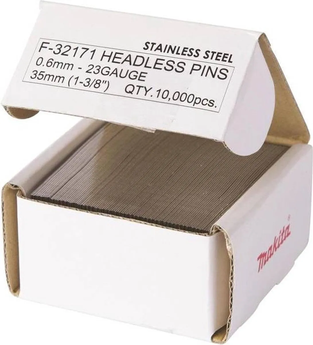 Makita F-32171 RVS Pinnen 35mm - 10.000 Stuks