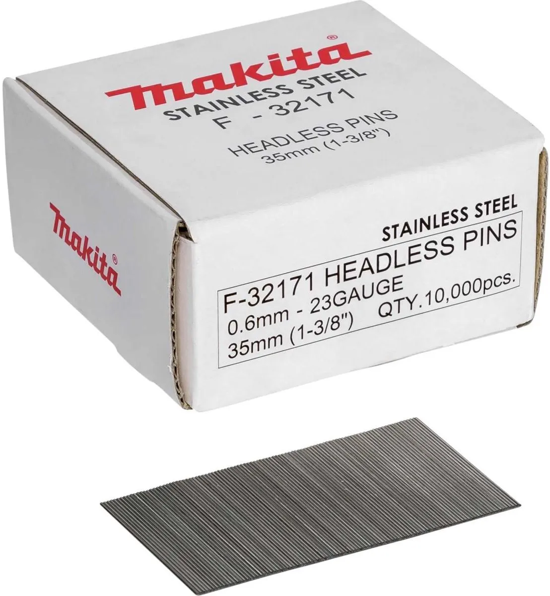 Makita F-32171 RVS Pinnen 35mm - 10.000 Stuks - afbeelding 6 van 6