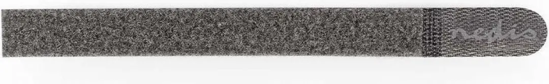 Nedis Klittenband Kabelbinders - Grijs - 10 Stuks