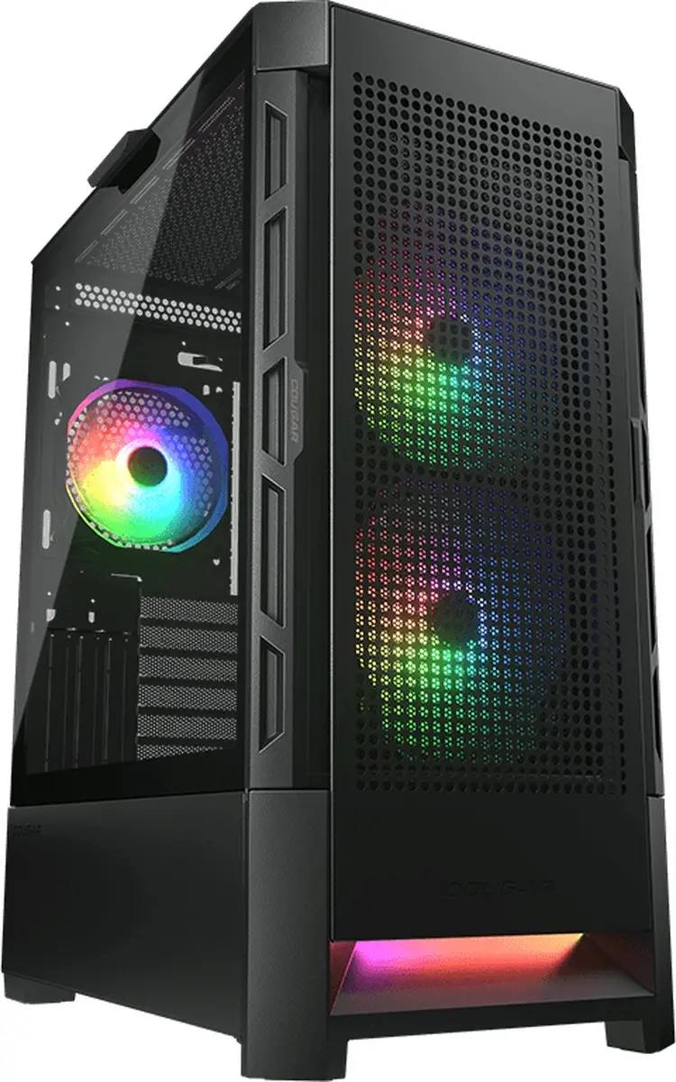 Cougar Duoface RGB Midi Tower PC Behuizing - Zwart