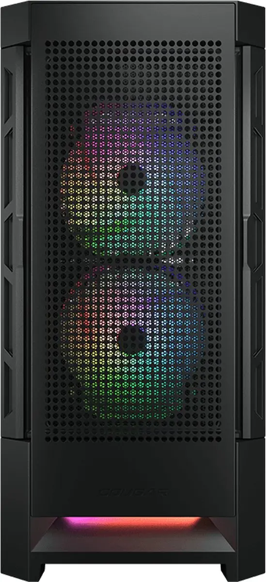 Cougar Duoface RGB Midi Tower PC Behuizing - Zwart