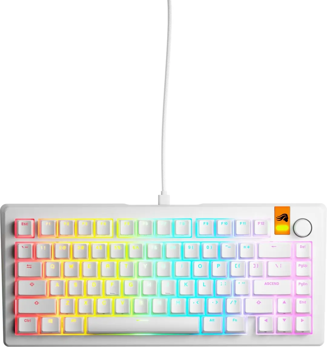 Glorious GMMK 3 HE 75% Prebuilt Toetsenbord - Wit