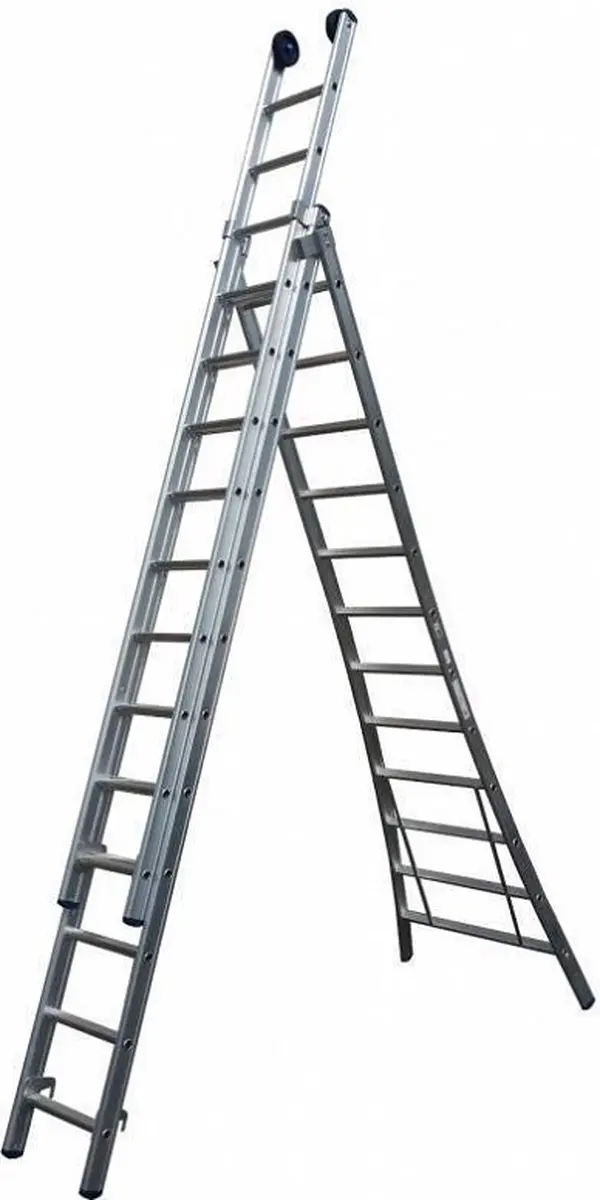 Maxall MR 3-delige Uitgebogen Reformladder