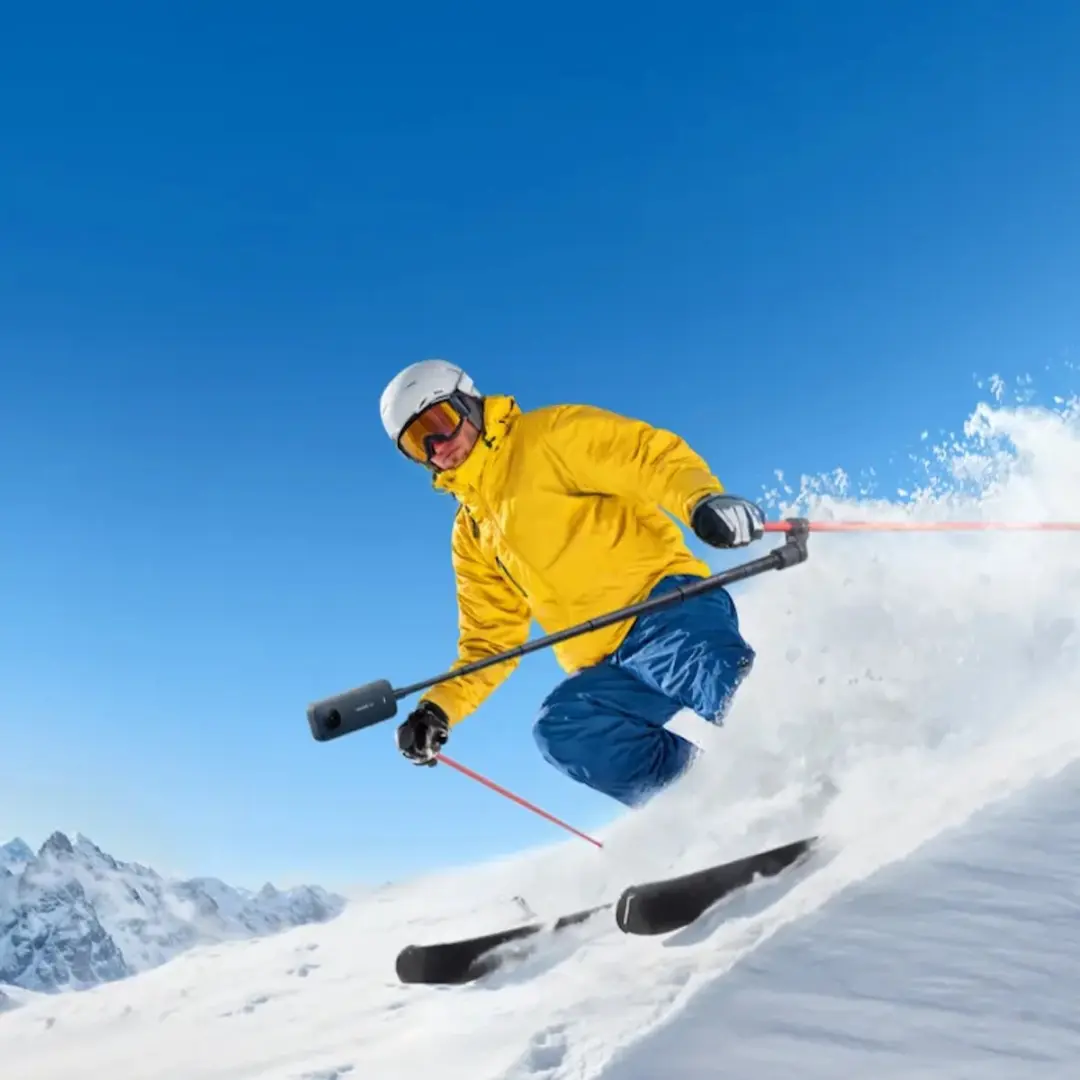 Insta360 X4 Ski-Bundel - 72MP - 3x Accu 2290mAh - Zwart