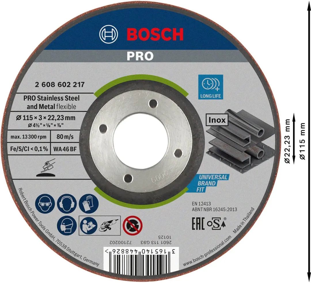 Bosch ABS FLEX 115X3X22,23 Zaagblad