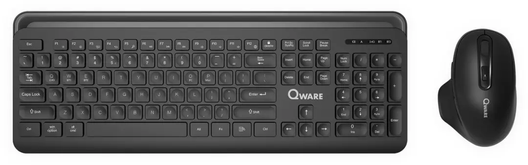 Qware Office QW PCB-370BL Draadloos Toetsenbord - Zwart