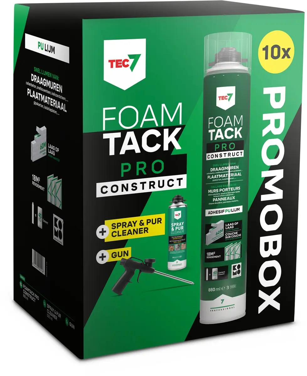 Tec7 Combipack FoamTack Pro Construct