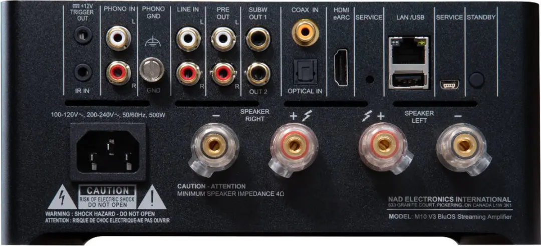 NAD M10 V3 BluOS Streaming-Versterker - Zwart
