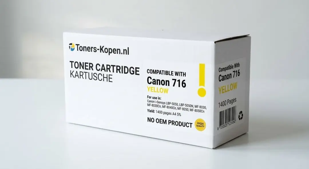 Canon 716Y Toner Geel 1400 Pagina's - o.a. LBP-5050/MF-8030cn