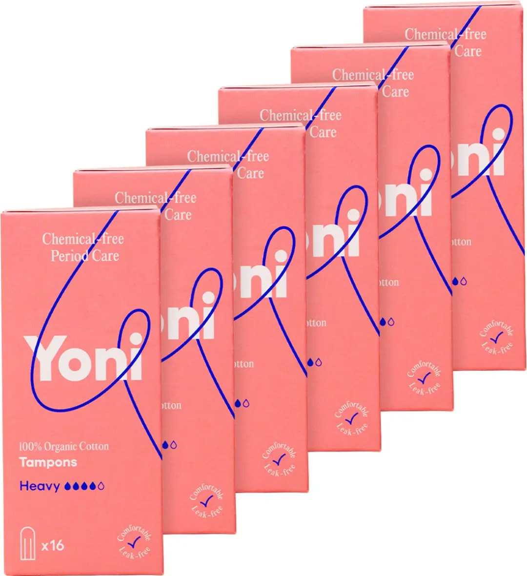Yoni Tampons Heavy Biologisch Katoen 96 Stuks