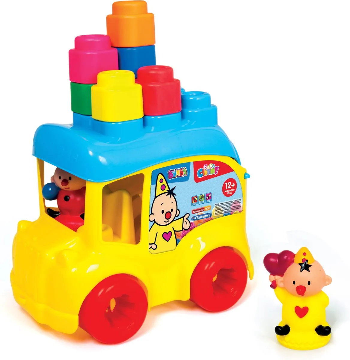 Clementoni Bumba Schoolbus Stapelblokken 13-delig - Multicolor