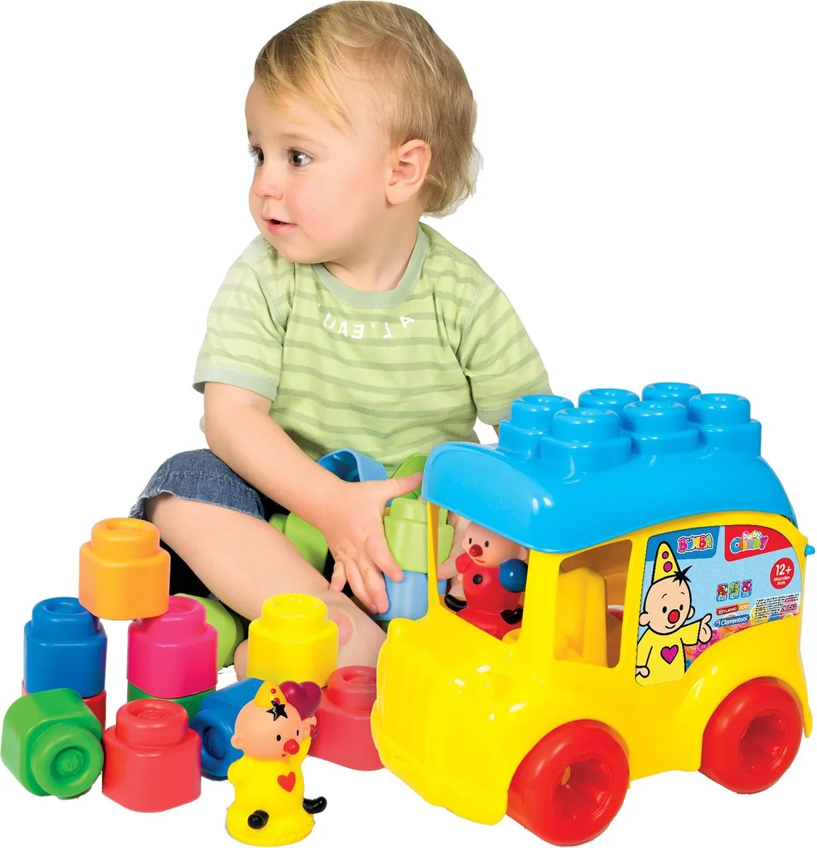 Clementoni Bumba Schoolbus Stapelblokken 13-delig - Multicolor