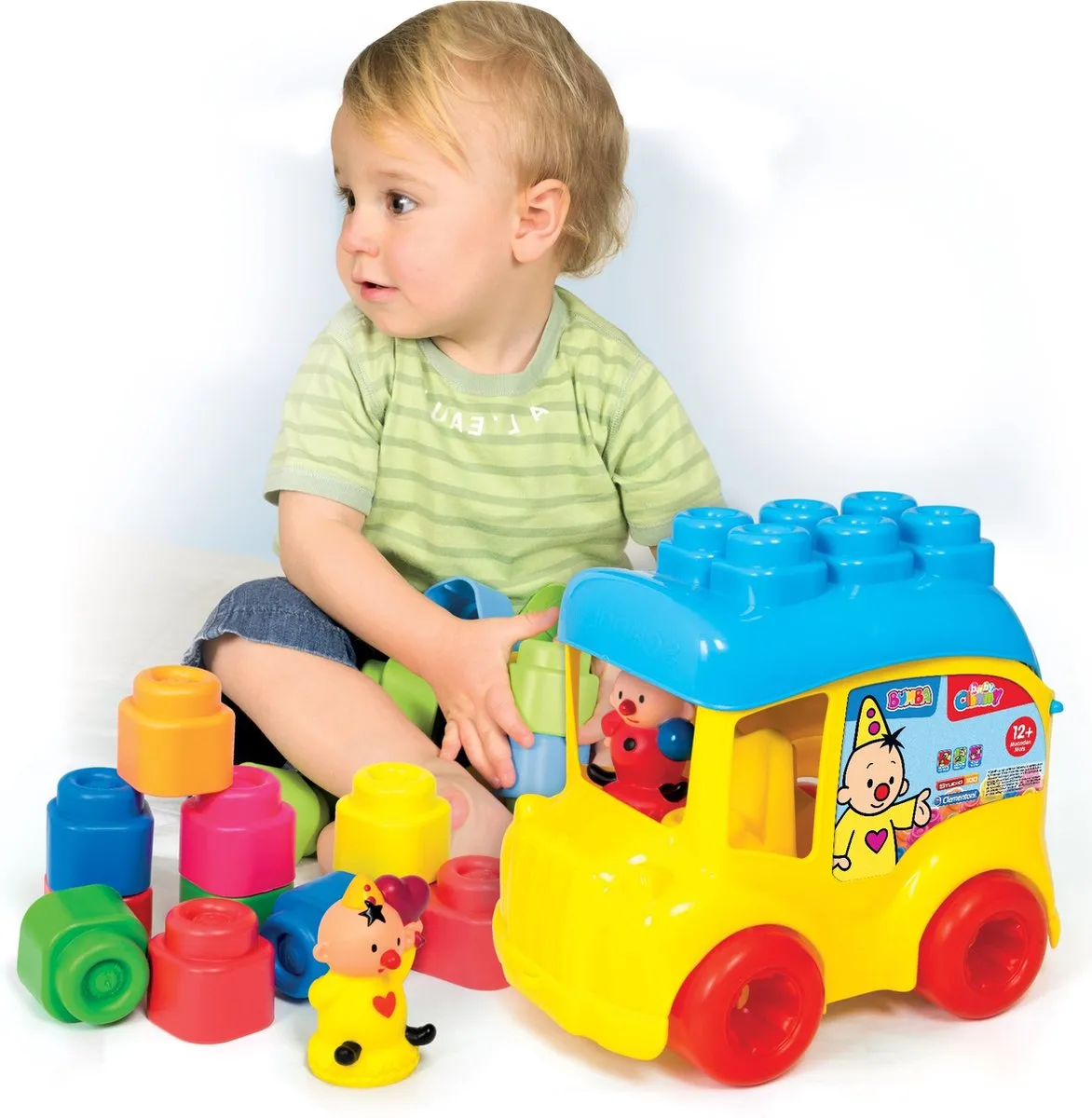 Clementoni Bumba Schoolbus Stapelblokken 13-delig - Multicolor