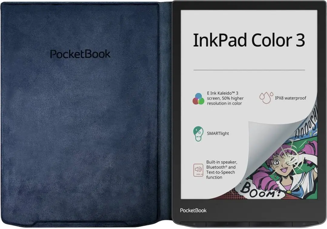PocketBook Charge Cover InkPad 4/Color 3/Color 2 - Donkerblauw