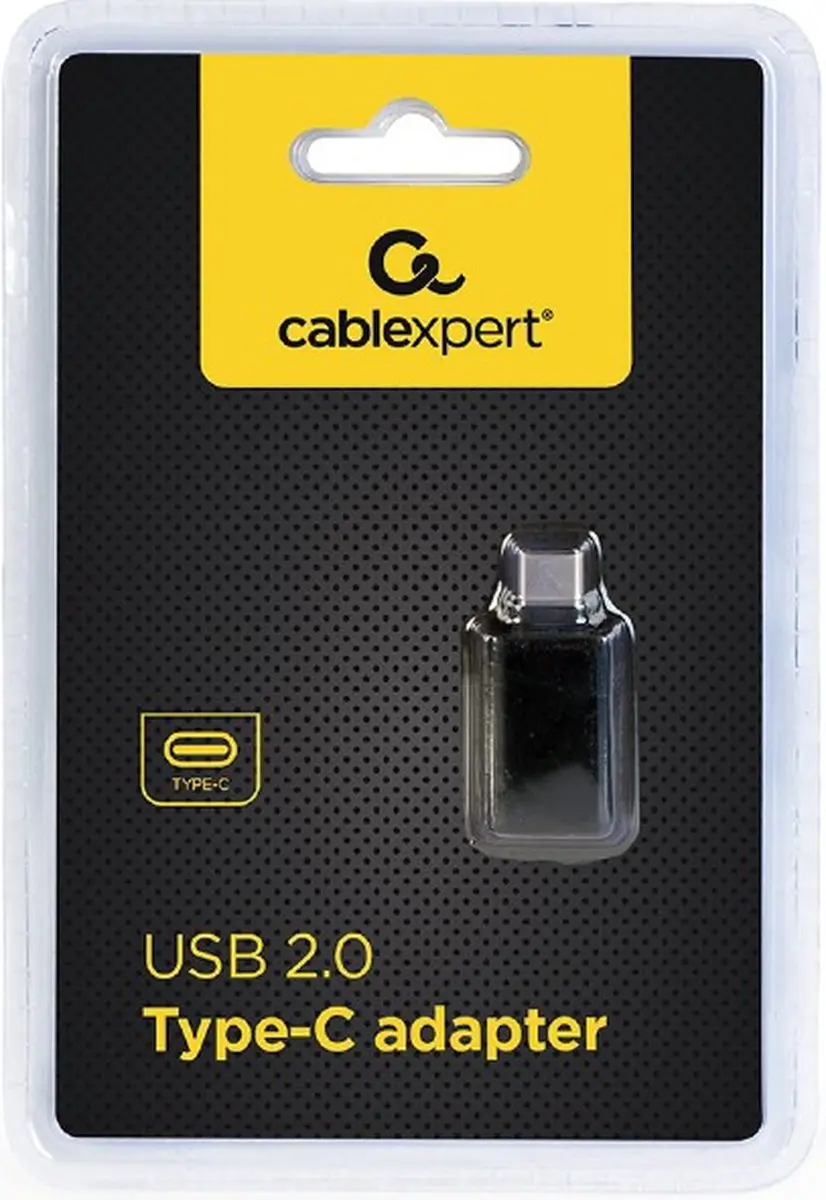 Cablexpert USB naar USB-C Adapter CC-USB2-CMAF-A - Zwart