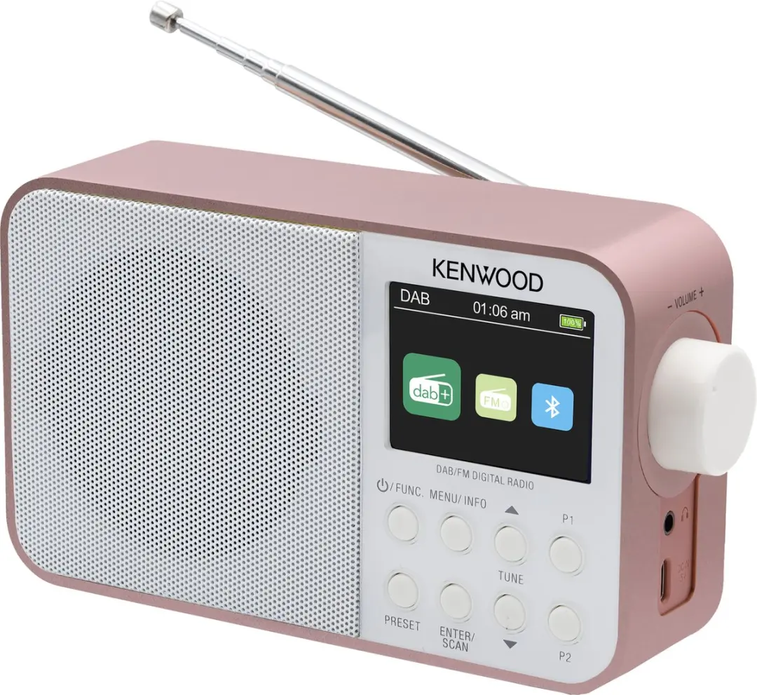 Kenwood CR-M30DAB DAB+ Radio - Roze