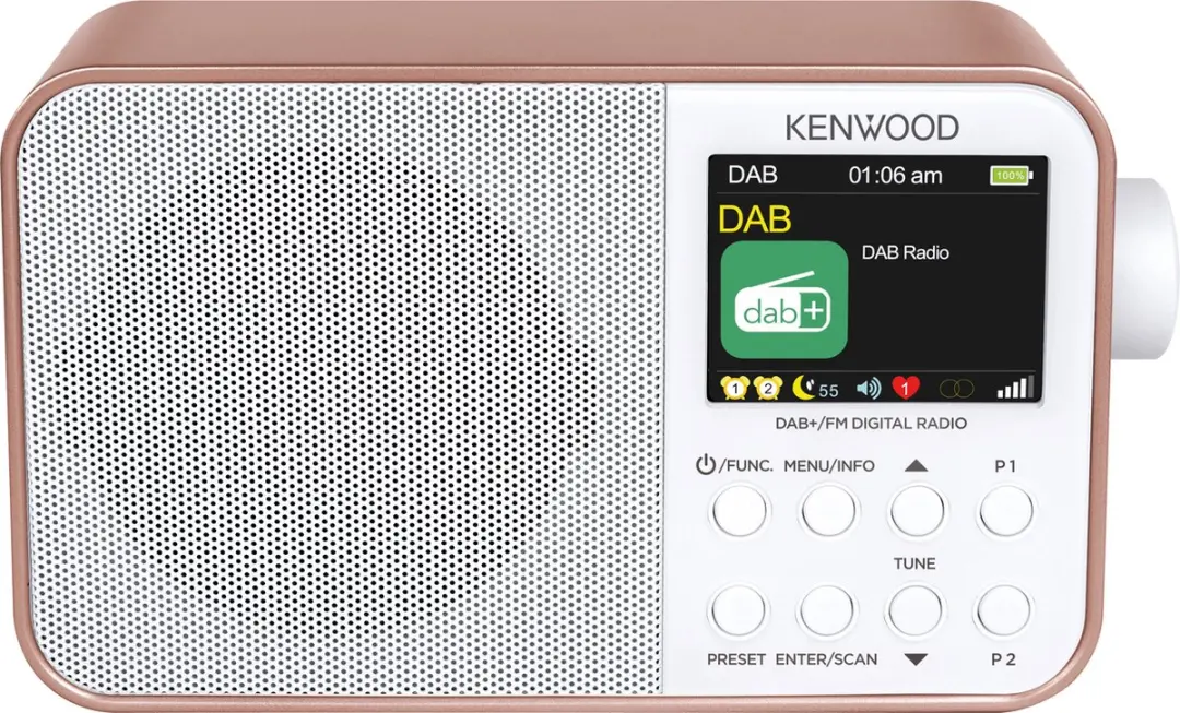 Kenwood CR-M30DAB DAB+ Radio - Roze