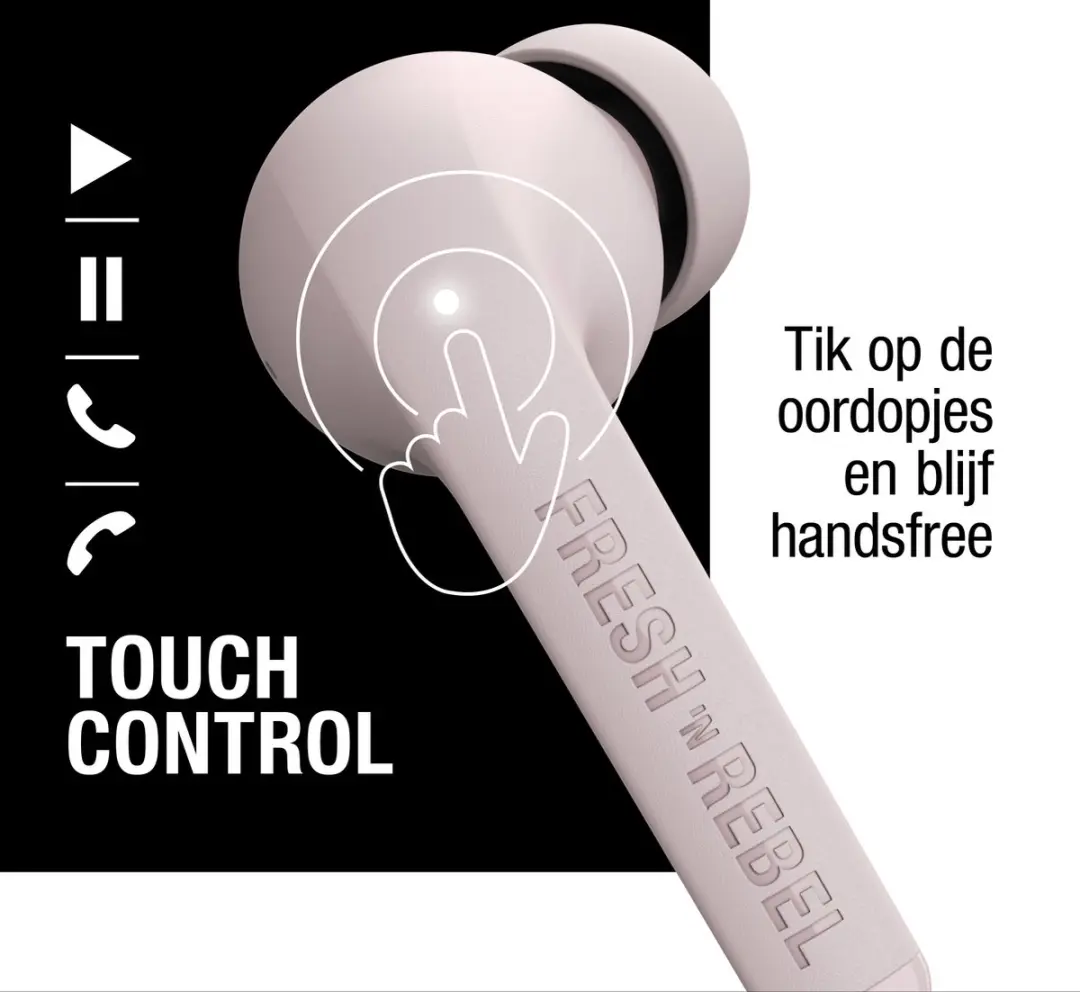 Fresh 'n Rebel Twins Fuse Oordopjes - 30 uur - Smokey Pink