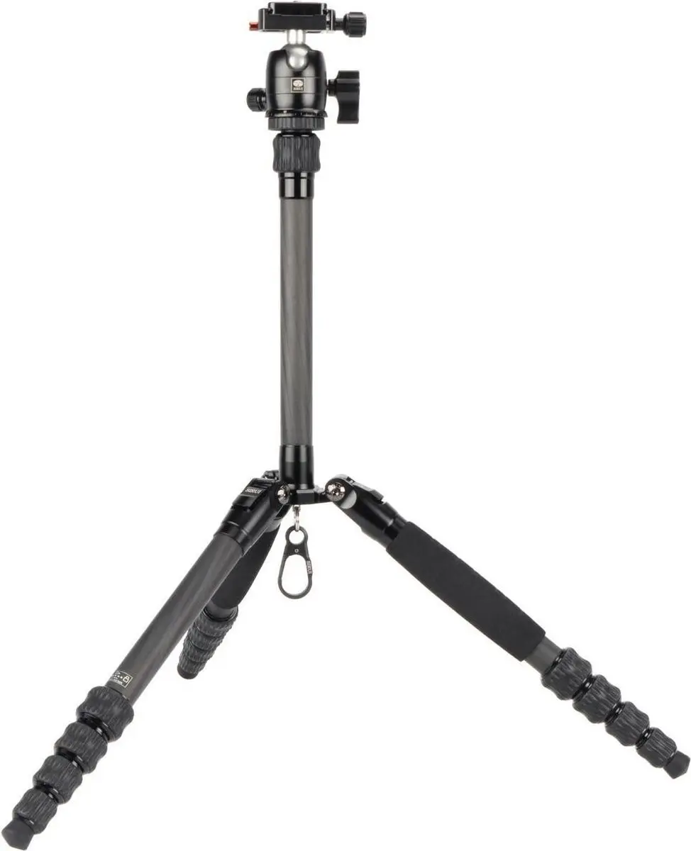 Sirui Traveller 5CX Carbon Statief B-00K Balhoofd - 5 kg - Zwart