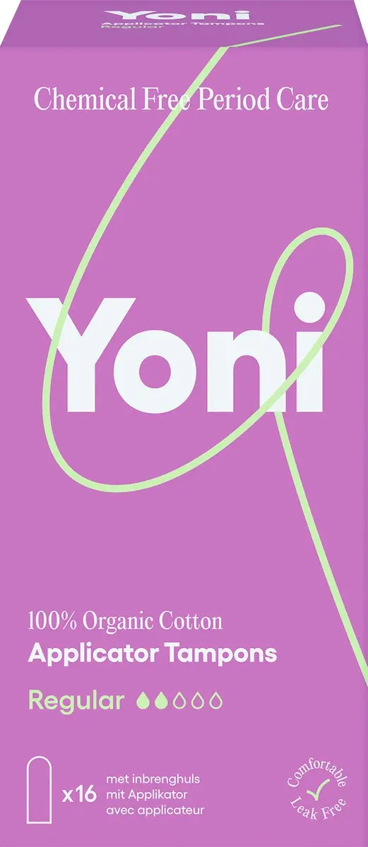 Yoni Biologisch Katoenen Tampons Regular