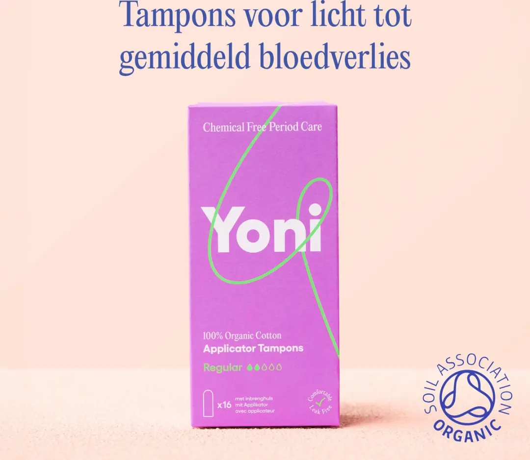 Yoni Biologisch Katoenen Tampons Regular - 16 Stuks