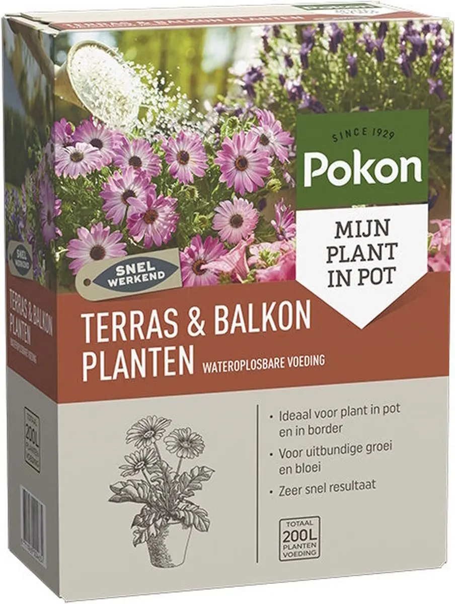 Pokon Terras & Balkon Plantenvoeding 500g - Wateroplosbaar