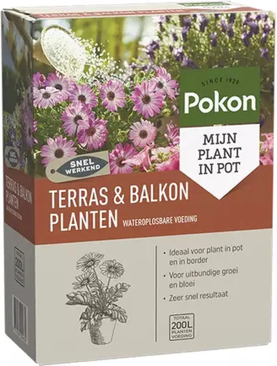 Pokon Terras & Balkon Plantenvoeding 500g - Wateroplosbaar