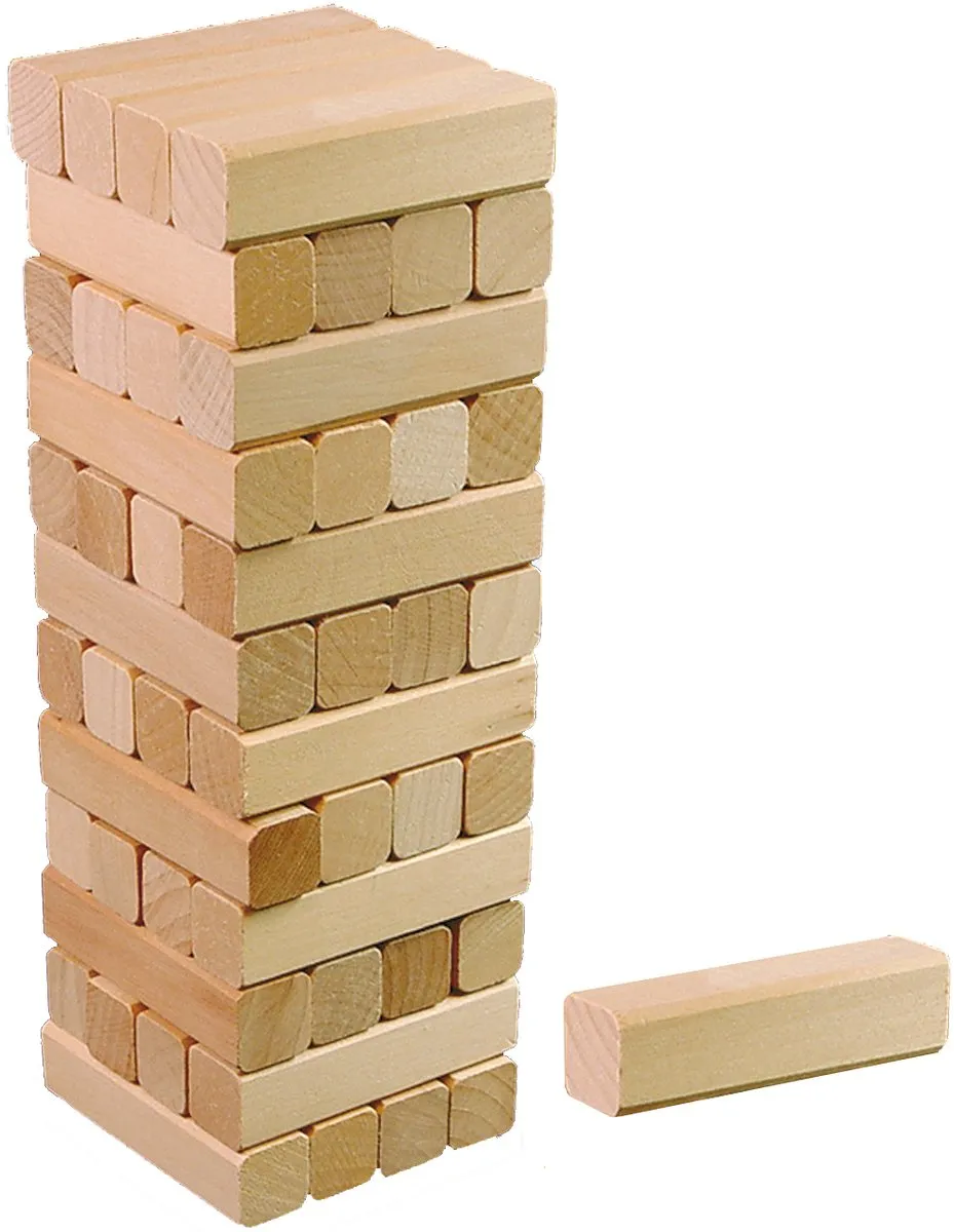 Tactic Wiebeltoren Houten Stapelspel 14004 - 48 Blokken