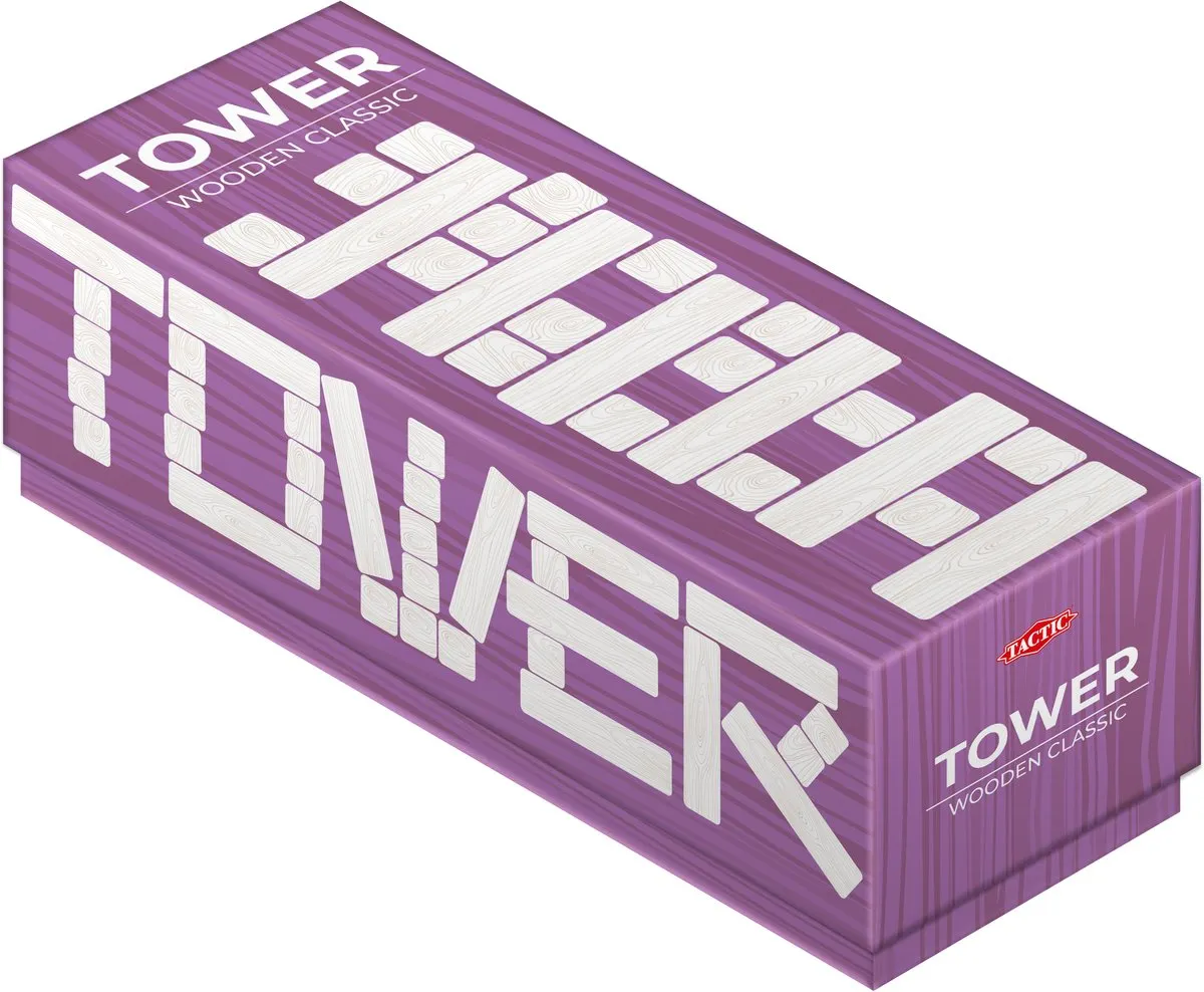 Tactic Wiebeltoren Houten Stapelspel 14004 - 48 Blokken