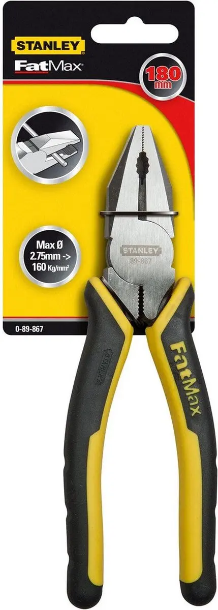 Stanley FatMax Combinatietangen 180mm - Zwart/Geel