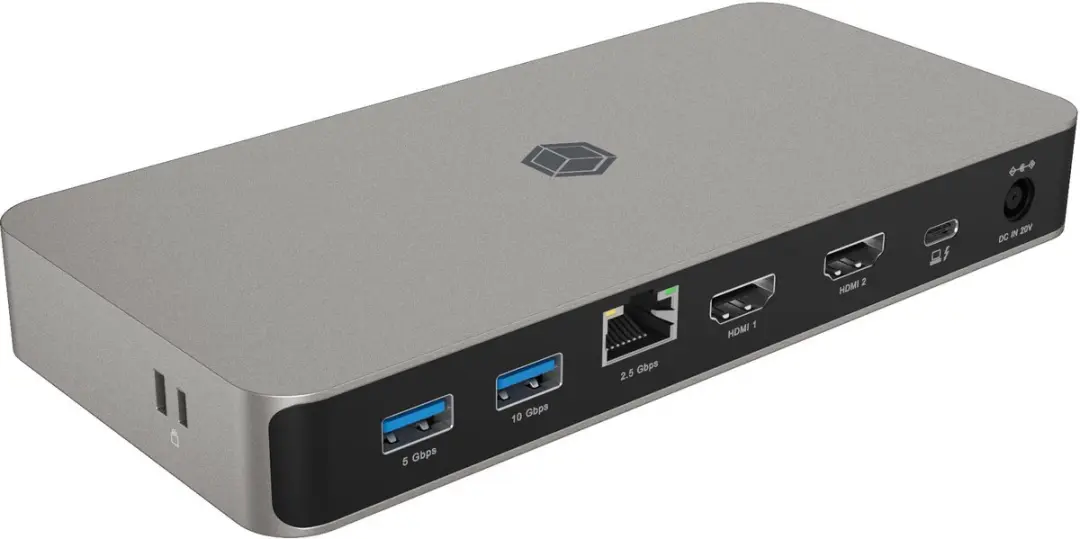 Icy Box IB-DK2880-C41 USB4 Dock - Antraciet/Zwart