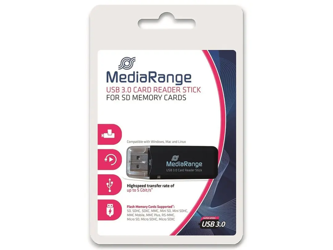 MediaRange SD Card Reader USB3.0 - 128GB