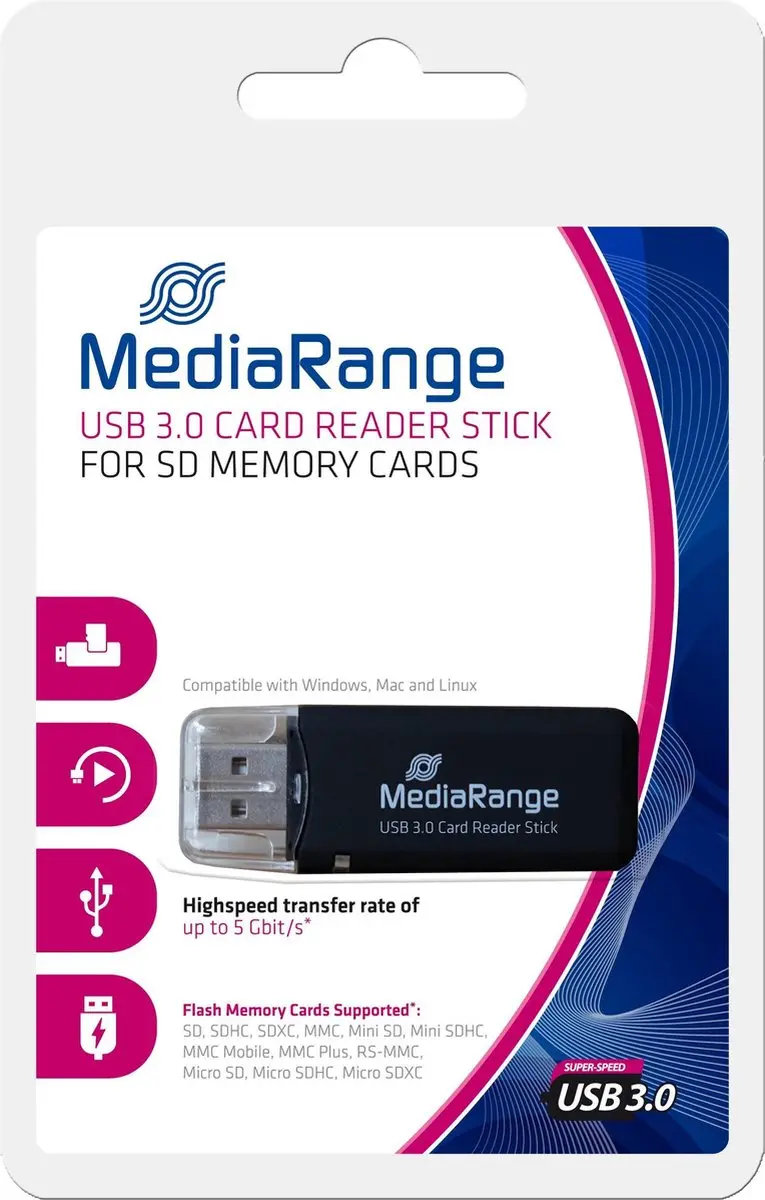 MediaRange SD Card Reader USB3.0