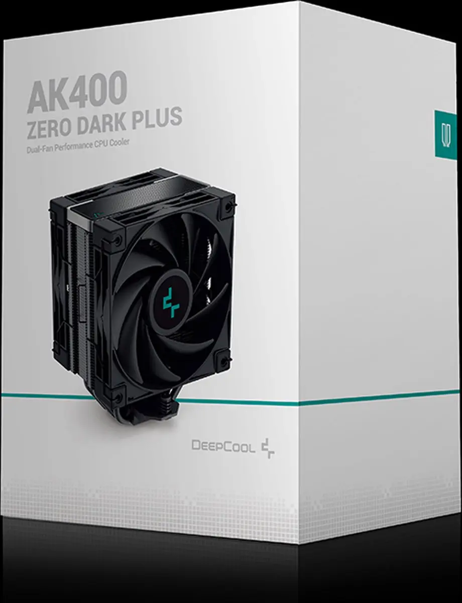 DeepCool AK400 Zero Dark Plus CPU Koeler - 2x 120mm Zwart
