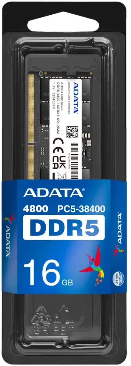 ADATA AD5S480016G-S RAM Geheugen 16GB DDR5 4800MHz